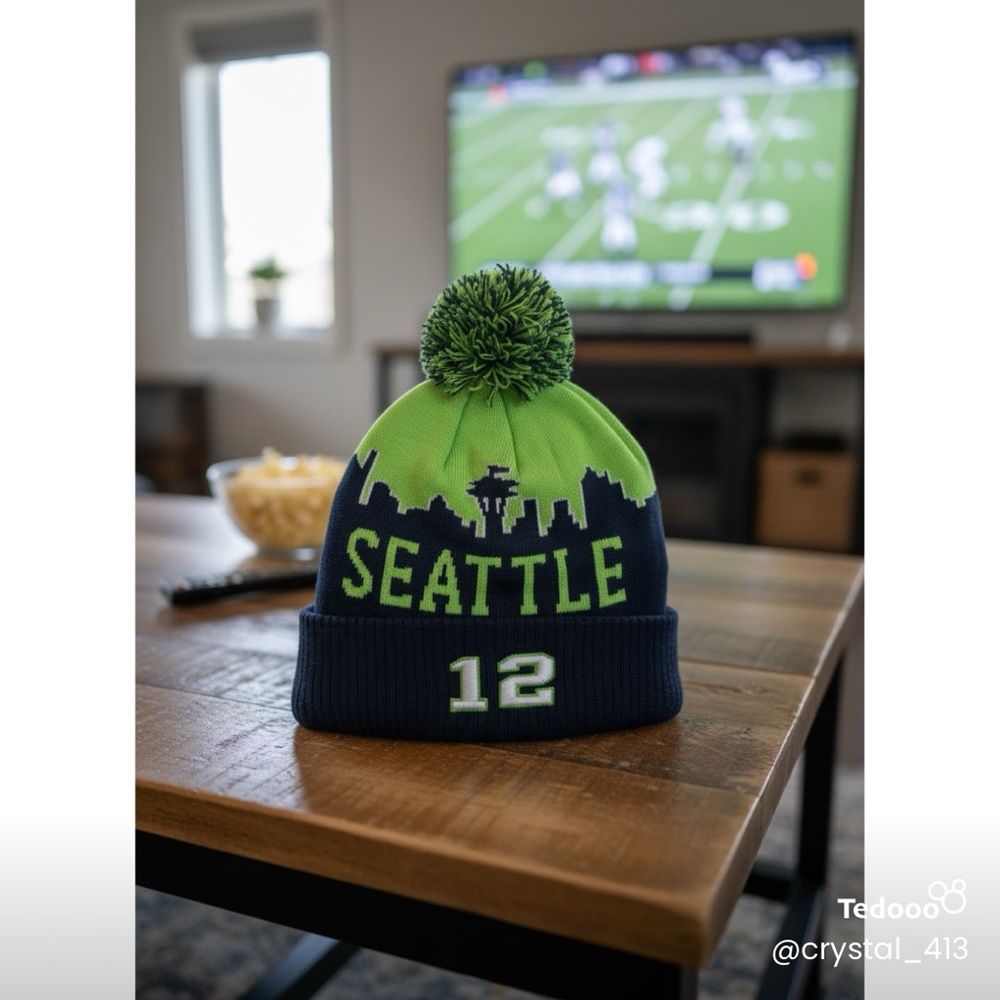 Seattle Skyline Knit Beanie